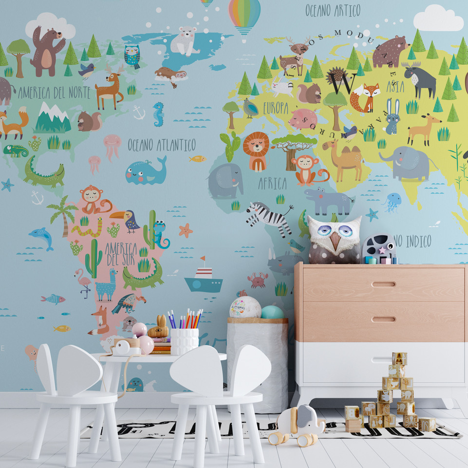Color Animals Map